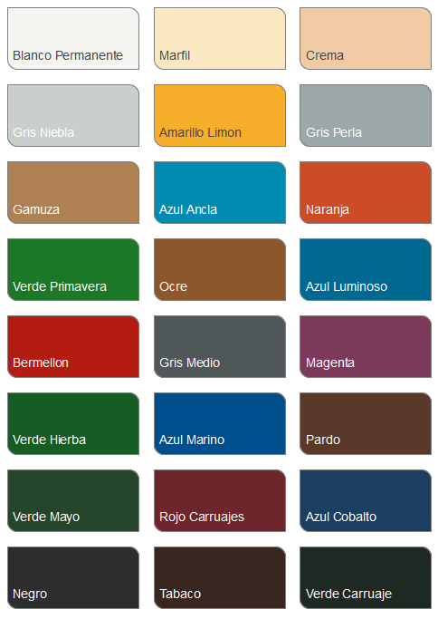 Carta de colores RAL Premier