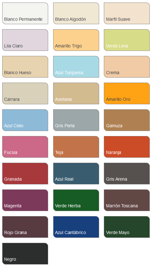Colores | Cartas de Colores NCS, RAL, Pantone